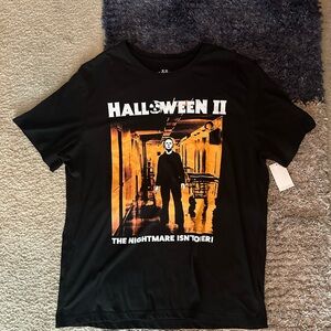 Halloween II Black Graphic T-Shirt